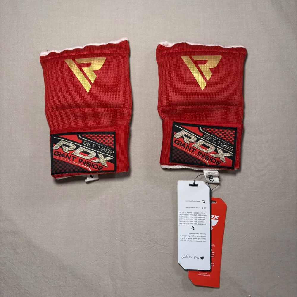 RDX Red Inner Boxing Hand Wraps Quick Training‎ Gloves New with Tags